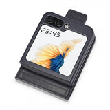 Lc.Imeeke Samsung Galaxy Z Flip 6/Flip 7 FE Etui med Kortlomme flipp Svart