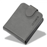Lc.Imeeke Samsung Galaxy Z Flip 6/Flip 7 FE Etui med Kortlomme stativfunksjon Grå