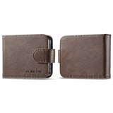 Lc.Imeeke Samsung Galaxy Z Flip 6/Flip 7 FE Etui med Kortlomme stativfunksjon Mørkebrun