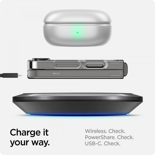 Spigen Samsung Galaxy Z Flip 6/Galaxy Z Flip 7 FE Deksel Air Skin Zero One Svart