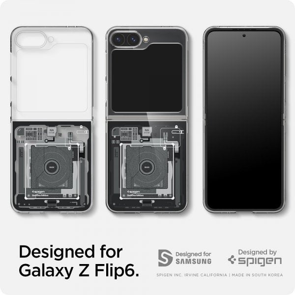 Spigen Samsung Galaxy Z Flip 6/Galaxy Z Flip 7 FE Deksel Air Skin Zero One Svart