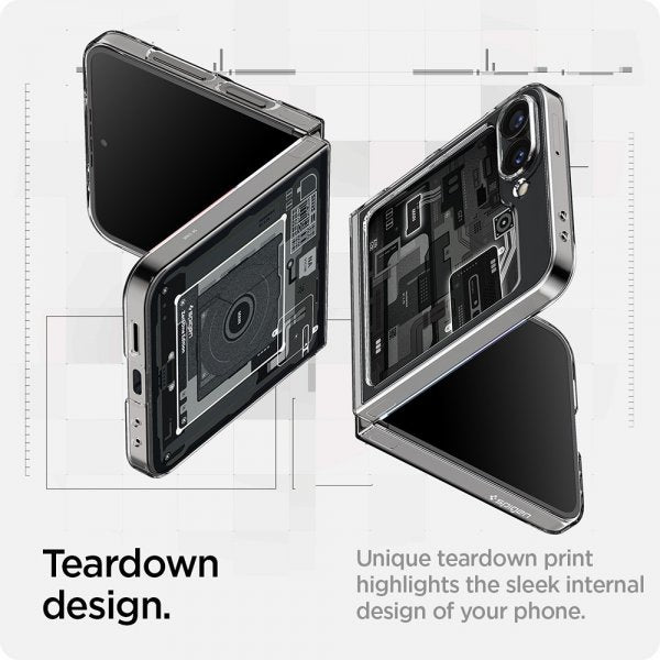 Spigen Samsung Galaxy Z Flip 6/Galaxy Z Flip 7 FE Deksel Air Skin Zero One Svart