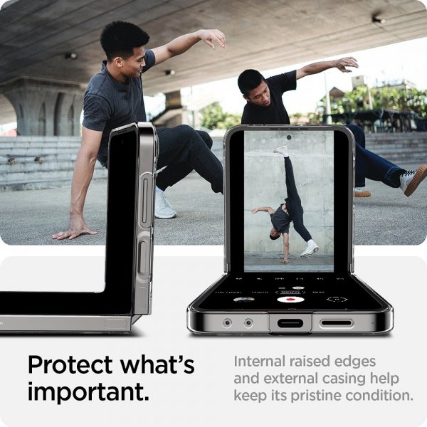 Spigen Samsung Galaxy Z Flip 6/Galaxy Z Flip 7 FE Deksel Air Skin Zero One Svart