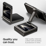 Spigen Samsung Galaxy Z Flip 6/Galaxy Z Flip 7 FE Deksel Tough Armor Pro Gunmetal
