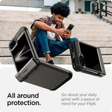 Spigen Samsung Galaxy Z Flip 6/Galaxy Z Flip 7 FE Deksel Tough Armor Pro Gunmetal