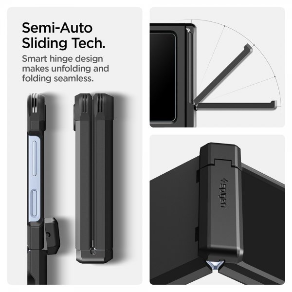 Spigen Samsung Galaxy Z Flip 6/Galaxy Z Flip 7 FE Deksel Tough Armor Pro MagFit Svart