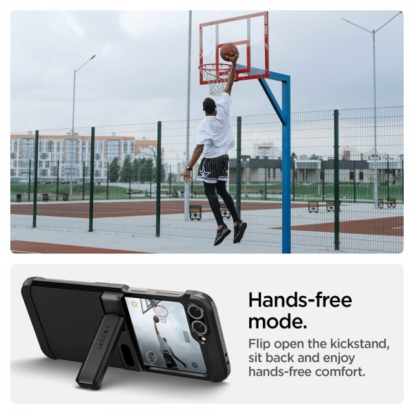 Spigen Samsung Galaxy Z Flip 6/Galaxy Z Flip 7 FE Deksel Tough Armor Pro MagFit Svart