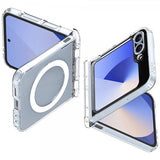 Spigen Samsung Galaxy Z Flip 6/Galaxy Z Flip 7 FE Deksel Ultra Hybrid Pro MagFit Clear White