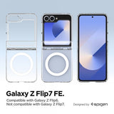Spigen Samsung Galaxy Z Flip 6/Galaxy Z Flip 7 FE Deksel Ultra Hybrid Pro MagFit Clear White