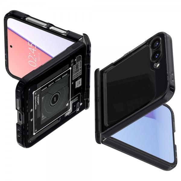 Spigen Samsung Galaxy Z Flip 6/Galaxy Z Flip 7 FE Deksel Ultra Hybrid Pro Zero One Svart