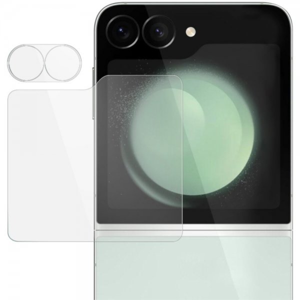 Imak Samsung Galaxy Z Flip 6/Flip 7 FE Kamerabeskytter og Skjermbeskytter for frontskjermen
