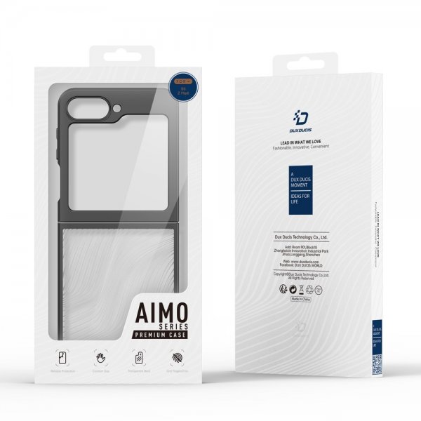 Dux Ducis Samsung Galaxy Z Flip 6/Flip 7 FE Deksel Aimo Series Svart