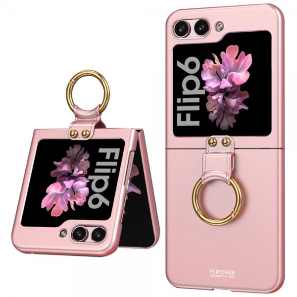 GKK Samsung Galaxy Z Flip 6/Flip 7 FE Deksel Finger Ring Rosa