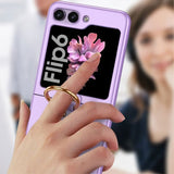 GKK Samsung Galaxy Z Flip 6/Flip 7 FE Deksel Finger Ring Rosa