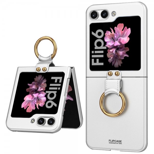 GKK Samsung Galaxy Z Flip 6/Flip 7 FE Deksel Finger Ring Sølv