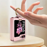 GKK Samsung Galaxy Z Flip 6/Flip 7 FE Deksel Finger Ring Sølv