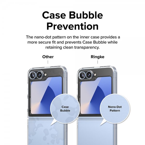 Ringke Samsung Galaxy Z Flip 6/Flip 7 FE Deksel Fusion Transparent