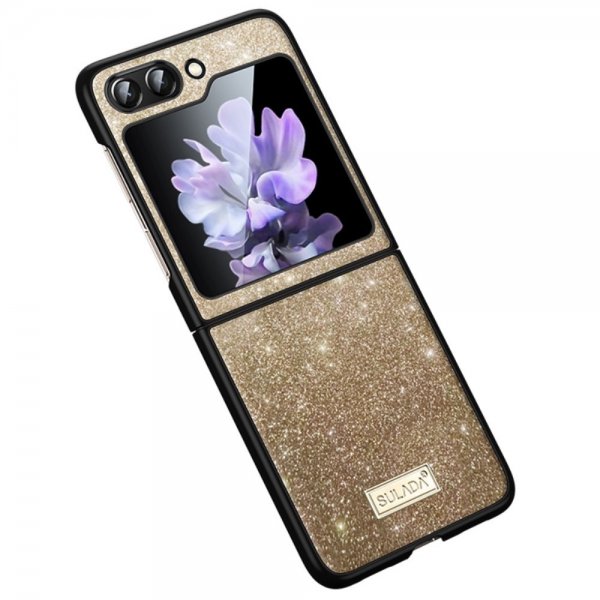 Sulada Samsung Galaxy Z Flip 6/Flip 7 FE Deksel Glitter Gull
