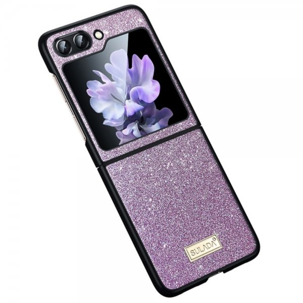 Sulada Samsung Galaxy Z Flip 6/Flip 7 FE Deksel Glitter Lilla
