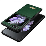 Sulada Samsung Galaxy Z Flip 6/Flip 7 FE Deksel Litchi tekstur Grønn