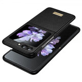 Sulada Samsung Galaxy Z Flip 6/Flip 7 FE Deksel Litchi tekstur Svart