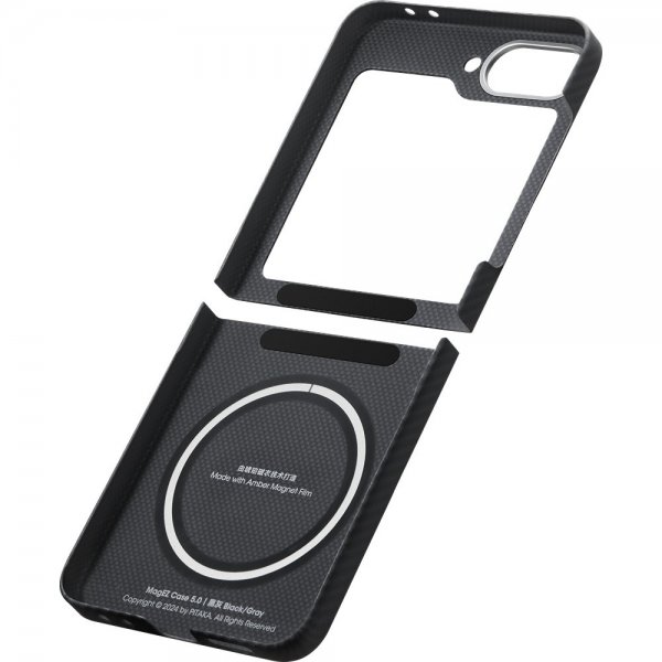 Pitaka Samsung Galaxy Z Flip 6 Deksel MagEZ Case 5 Black/Grey Twill