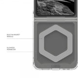 Urban Armor Gear (UAG) Samsung Galaxy Z Flip 6/Flip 7 FE Deksel Plyo Pro MagSafe Ice/Silver