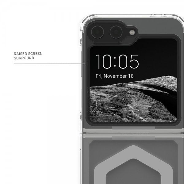 Urban Armor Gear (UAG) Samsung Galaxy Z Flip 6/Flip 7 FE Deksel Plyo Pro MagSafe Ice/Silver