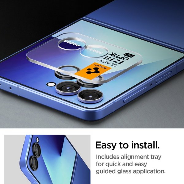 Spigen Samsung Galaxy Z Flip 7 Kamerabeskytter GLAS.tR EZ Fit Optik Pro 2-pakning