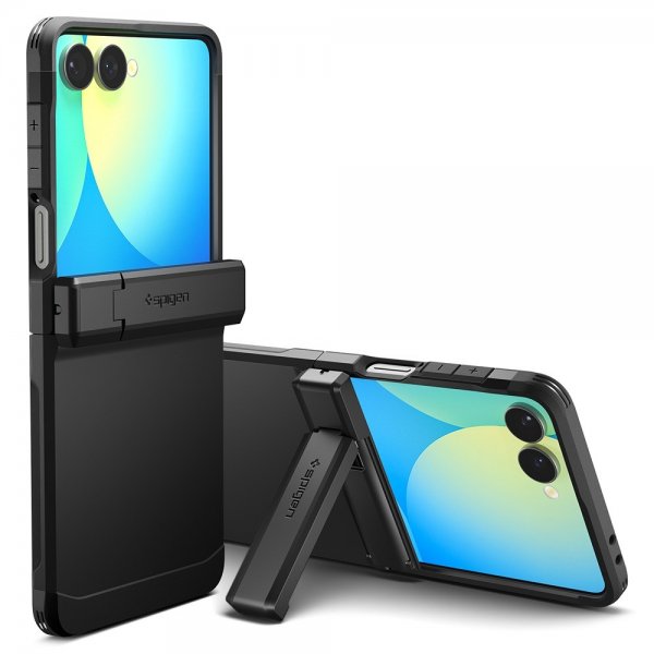 Spigen Samsung Galaxy Z Flip 7 Deksel Tough Armor Pro MagFit Svart