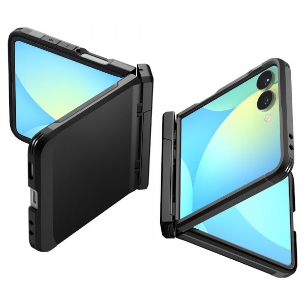 Spigen Samsung Galaxy Z Flip 7 Deksel Tough Armor Pro MagFit Svart