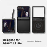 Spigen Samsung Galaxy Z Flip 7 Deksel Tough Armor Pro MagFit Svart