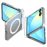 Spigen Samsung Galaxy Z Flip 7 Deksel Ultra Hybrid Pro MagFit Clear White