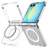 Spigen Samsung Galaxy Z Flip 7 Deksel Ultra Hybrid Pro MagFit Clear White