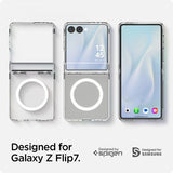 Spigen Samsung Galaxy Z Flip 7 Deksel Ultra Hybrid Pro MagFit Clear White