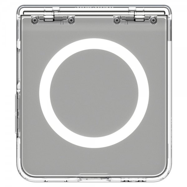 Spigen Samsung Galaxy Z Flip 7 Deksel Ultra Hybrid Pro MagFit Clear White