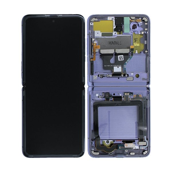 Samsung Samsung Galaxy Z Flip Skjerm med LCD Display Original - Lilla