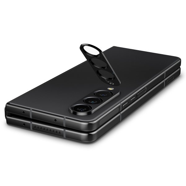 Spigen Samsung Galaxy Z Fold 4 Kamerabeskytter Glas.tR Optik 2-pakning Svart