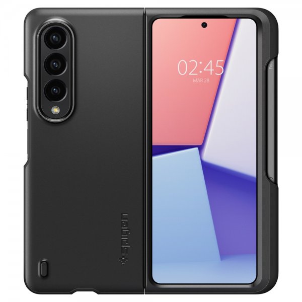 Spigen Samsung Galaxy Z Fold 4 Deksel Thin Fit P Svart