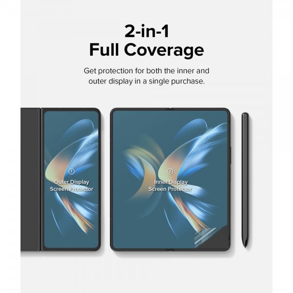Ringke Samsung Galaxy Z Fold 4 Skjermbeskytter Dual Easy Film