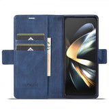 Lc.Imeeke Samsung Galaxy Z Fold 5 Etui med Kortlomme flipp Blå