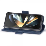 Lc.Imeeke Samsung Galaxy Z Fold 5 Etui med Kortlomme flipp Blå