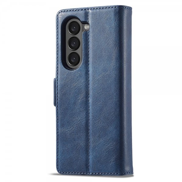 Lc.Imeeke Samsung Galaxy Z Fold 5 Etui med Kortlomme flipp Blå