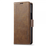 Lc.Imeeke Samsung Galaxy Z Fold 5 Etui med Kortlomme flipp Brun