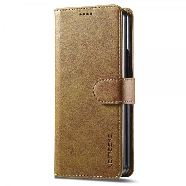 Lc.Imeeke Samsung Galaxy Z Fold 5 Etui med Kortlomme Lysebrun