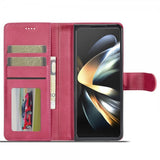 Lc.Imeeke Samsung Galaxy Z Fold 5 Etui med Kortlomme Magenta