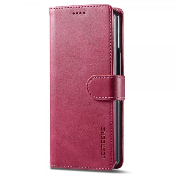 Lc.Imeeke Samsung Galaxy Z Fold 5 Etui med Kortlomme Magenta