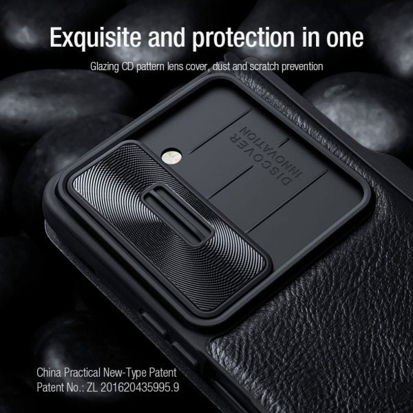 Nillkin Samsung Galaxy Z Fold 5 Etui Qin Pro Series Brun