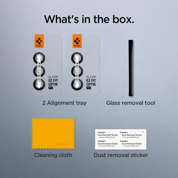 Spigen Samsung Galaxy Z Fold 5 Kamerabeskytter GLAS.tR EZ Fit Optik Pro 2-pakning Svart