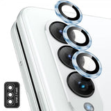ENKAY Samsung Galaxy Z Fold 5 Kamerabeskytter i Herdet Glass Aluminium Blå